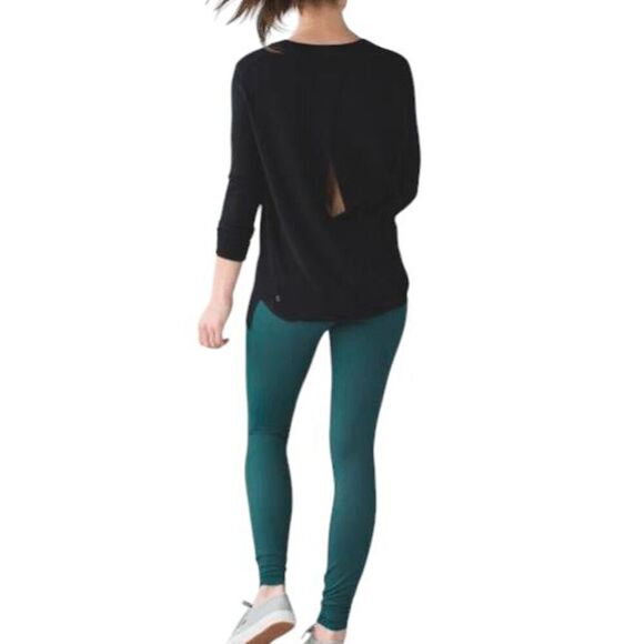 LULULEMON ATHLETICA Wunder Under Pant III In Deep Green Size 8 - Picture 2 of 5